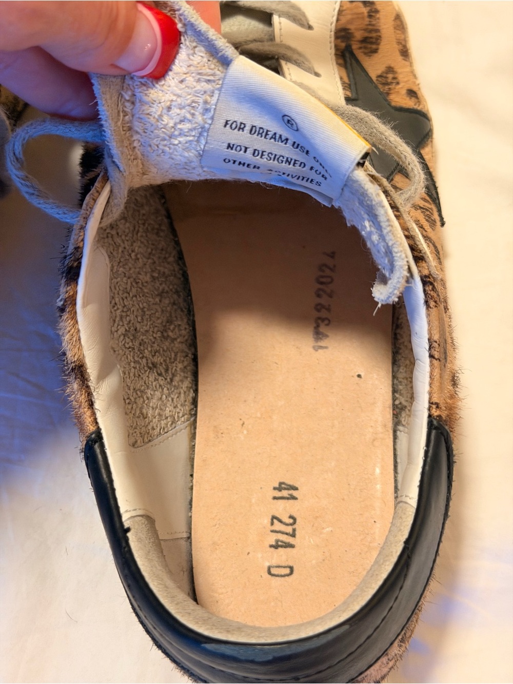 GOLDEN GOOSE Women's Super-Star in leopard print leather - Picture 12 of 13